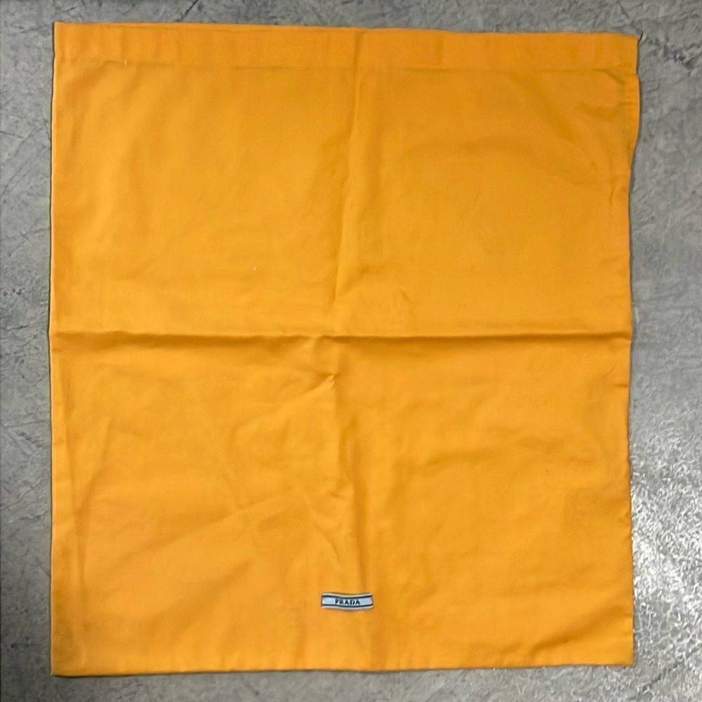 Prada Yellow Cloth Dustbag cover, New